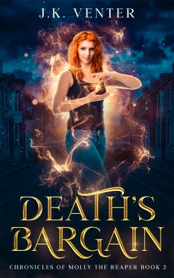 Book cover for Death's Bargain by J.K. Venter